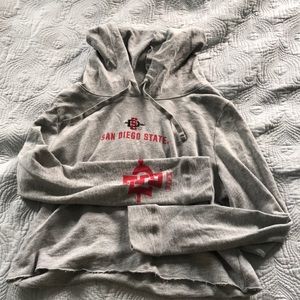 LIMITED EDITION SDSU Cropped Hooded Sweatshirt